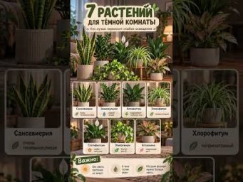 ХитСад ТВ - 7 растений для темной комнаты