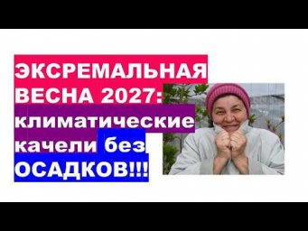 Дача, сад, огород, цветы - Что ждет нас Весной 2027? Важный Погодный прогноз: Климатические Качели б