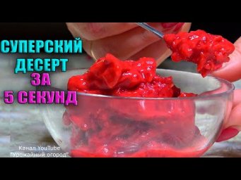 Урожайный огород Татьяна Щедрина - НЕВЕРОЯТНАЯ ВКУСНЯТИНА ЗА 5 СЕКУНД ИЗ ЗАМОРОЖЕННОЙ МАЛИНЫ!