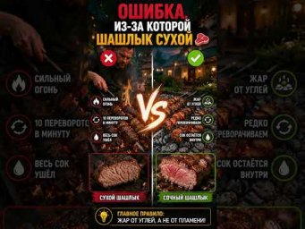 ХитСад ТВ - Как приготовить самый сочный шашлык в твоей жизни #шашлык #рецепты #shorts