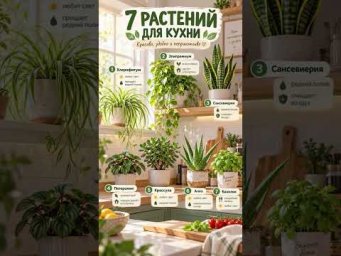 ХитСад ТВ - Топ растений, которые выживут на кухне #цветы #дом #сад