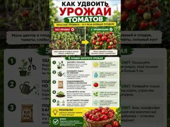 ХитСад ТВ - Сделайте ЭТО сейчас, чтобы томаты ломились от плодов! 